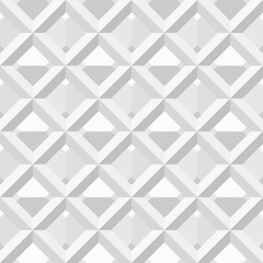 Image showing Seamless pattern - white and black geometric background. Modern 