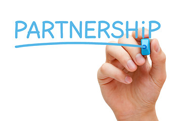 Image showing Partnership Blue Marker