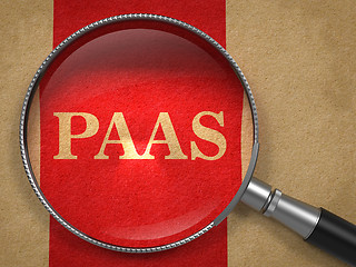 Image showing PAAS Inscription Through a Magnifying Glass.