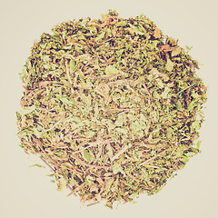 Image showing Retro look Dried peppermint