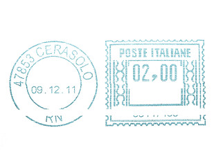 Image showing Postage meter stamp