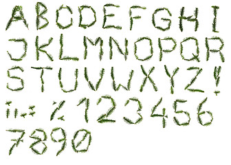 Image showing alphabet from the rest of christmas tree 