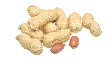 Image showing Group of peanuts