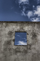 Image showing Square window on Doxi Stracca Fontana Palace in Gallipoli (Le)