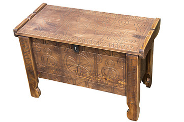 Image showing Wood coffer