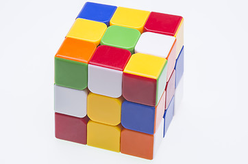 Image showing Scrambled Rubik's cube