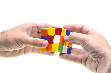Image showing Resolving Rubik's cube
