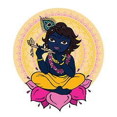 Image showing Hindu God Krishna.