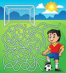 Image showing Maze 5 with soccer player