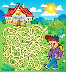 Image showing Maze 4 with schoolboy