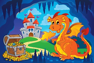 Image showing Fairy tale image with dragon 7