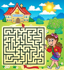 Image showing Maze 3 with schoolgirl