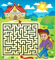 Image showing Maze 3 with schoolboy