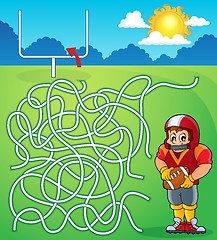 Image showing Maze 5 with American football theme