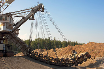 Image showing Working mine machine