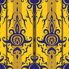 Image showing Seamless wallpaper pattern.