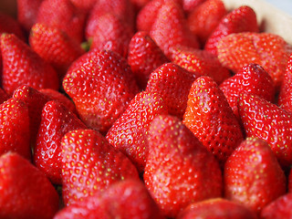 Image showing Strawberries fruits