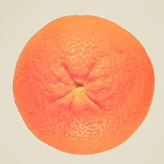 Image showing Retro look Orange fruit