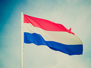 Image showing Retro look Flag of Luxembourg