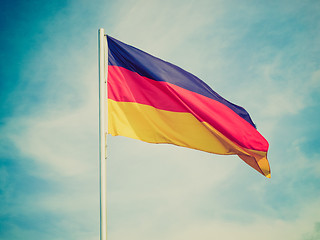 Image showing Retro look Flag of Germany