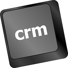 Image showing crm keyboard keys (button) on computer pc
