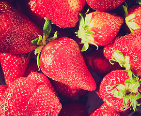Image showing Retro look Strawberry