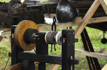 Image showing Old sharpener tools