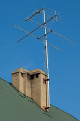 Image showing Antenna on the roof