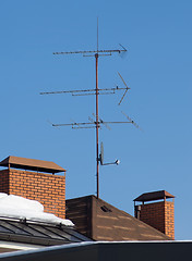 Image showing Antenna on the roof