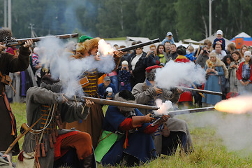 Image showing Shooting by rifle