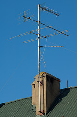 Image showing Antenna on the roof