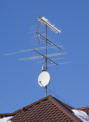 Image showing Antenna on the roof