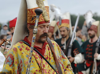 Image showing Re-inactment of Victory in battle near the Molodi village 1572