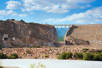 Image showing View on the Cuevas del Almanzora reservoir