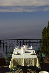 Image showing dining tabe sicily