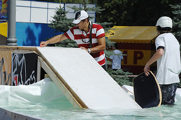 Image showing Prepare wakeboard show