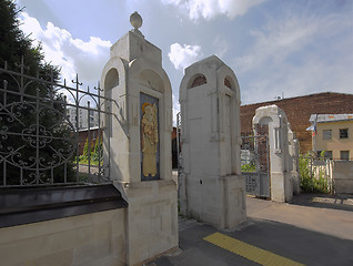 Image showing Entrance gate of church