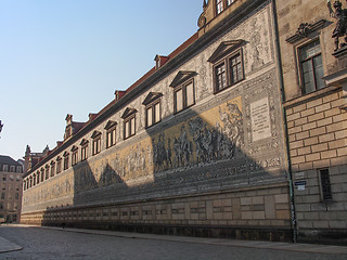 Image showing Fuerstenzug Procession of Princes in Dresden, Germany