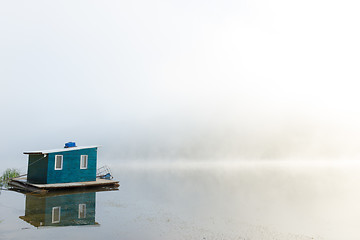 Image showing Lakehouse in fog