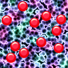 Image showing Bacteria cells close up