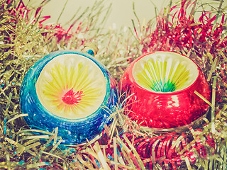 Image showing Retro look Baubles