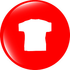 Image showing Clothes for women or man. T-shirt icon isolated