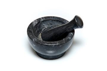 Image showing classic mortar and pestle