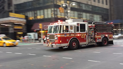 Image showing NYC  fire truck