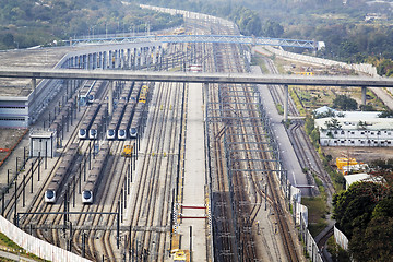 Image showing railway station in hong kong