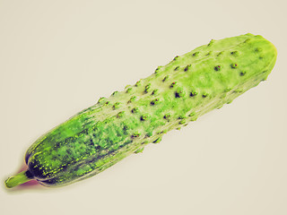 Image showing Retro look Cucumber