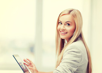 Image showing woman with tablet pc