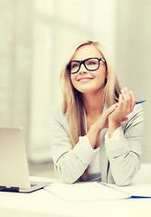 Image showing businesswoman on a meeting