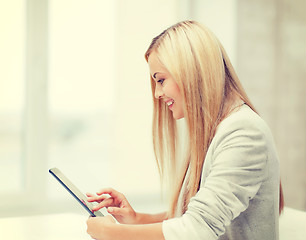 Image showing woman with tablet pc