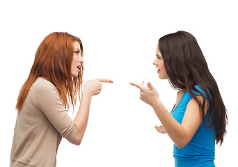 Image showing two teenagers having a fight